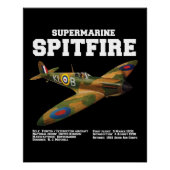 Supermarine Spitfire | WW2 Plane ポスター (正面)