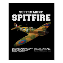 Supermarine Spitfire | WW2 Plane ポスター