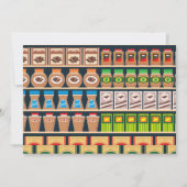 Supermarket Shelf Invitations 招待状 (正面)