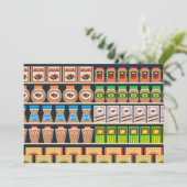 Supermarket Shelf Invitations 招待状 (スタンド正面)