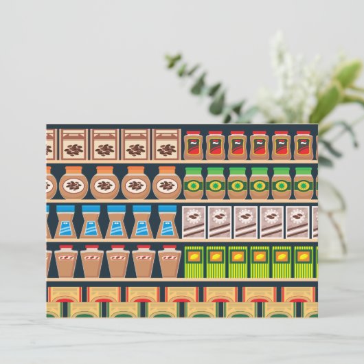 Supermarket Shelf Invitations 招待状 (スタンド正面)