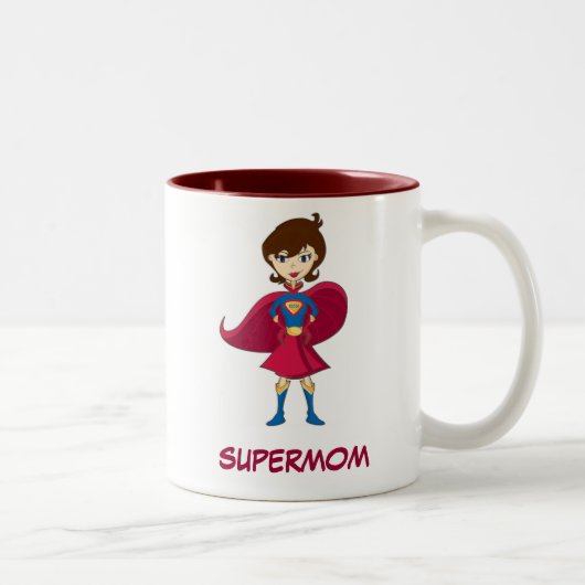 SUPERMOM ツートーンマグカップ (右)