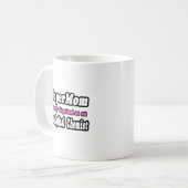 SuperMom...分析化学者 コーヒーマグカップ (正面左)