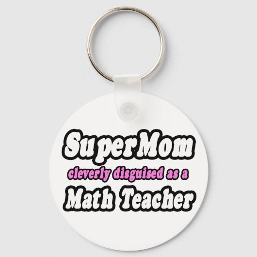 SuperMom...数学先生 キーホルダー (正面)