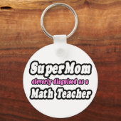 SuperMom...数学先生 キーホルダー (正面)