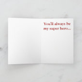 SuperMom: 私の母は私の英雄です カード (内部)