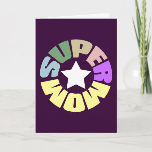 SuperMom: 私の母は私の英雄です カード