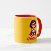 Supermom – Cute Mother Superhero Design マグカップ (正面右)