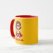 Supermom – Cute Mother Superhero Design マグカップ (正面左)
