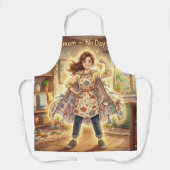 Supermom No Days Off | Empowering Mother’s Day Gif エプロン (正面)