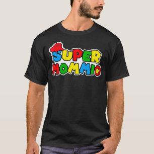 SuperMommio Mom おもしろい Mommy Mommy Motherビデオゲームの愛 Tシャツ