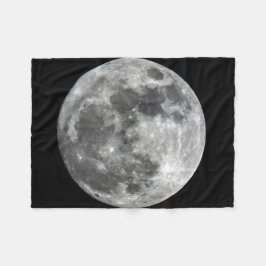 Supermoonの月のフリースブランケット フリースブランケット