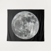 Supermoonの月の壁のタペストリー タペストリー (正面(横))