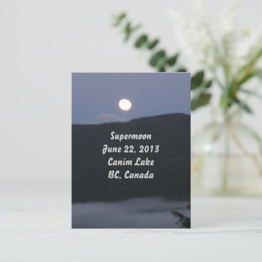 Supermoon 2013はがき ポストカード (スタンド正面)