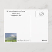 Supermoon 2013はがき ポストカード (裏面)