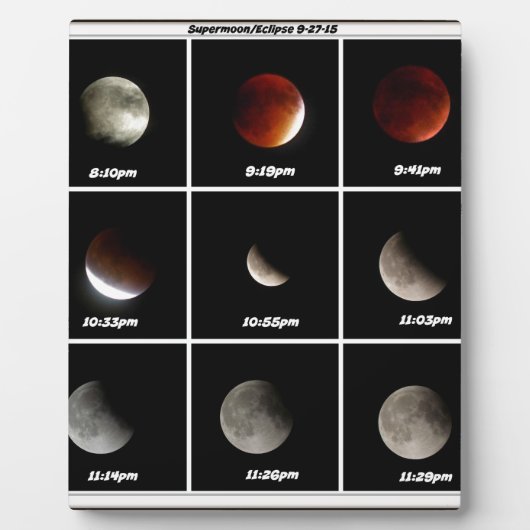 Supermoon & Eclipse フォトプラーク (正面)