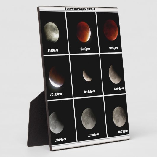 Supermoon & Eclipse フォトプラーク (側面)