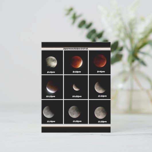 Supermoon & Eclipse ポストカード (スタンド正面)