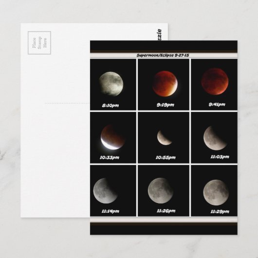 Supermoon & Eclipse ポストカード (正面/裏面)