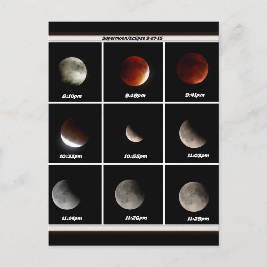 Supermoon & Eclipse ポストカード (正面)