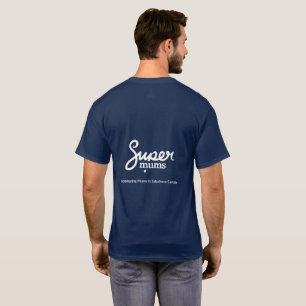 SupermumsラウンドTシャツ男性へ – 青 Tシャツ