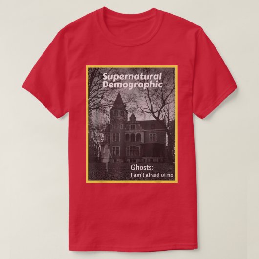 Supernatural Demographic - Ghosts I ain't afraid o Tシャツ (デザイン正面)
