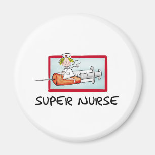 supernurse -スポイトのユーモアのあるな漫画のナース マグネット