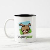 SuperPetsの公式の子猫のマグ ツートーンマグカップ (左)