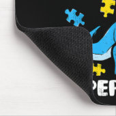 Superpower Autism Dinosaur T Rex Autistic Boys マウスパッド (コーナー)