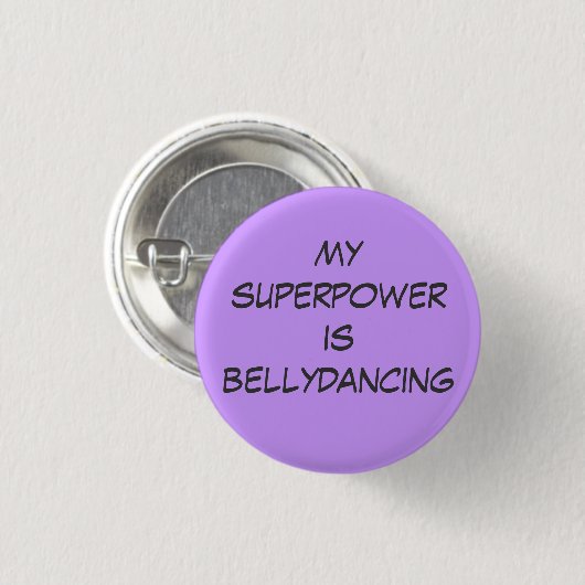 Superpower: bellydancing 缶バッジ (正面&裏面)