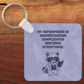 Superpower Complicated Sentence Structures Grammar キーホルダー (正面)