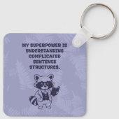 Superpower Complicated Sentence Structures Grammar キーホルダー (裏面)