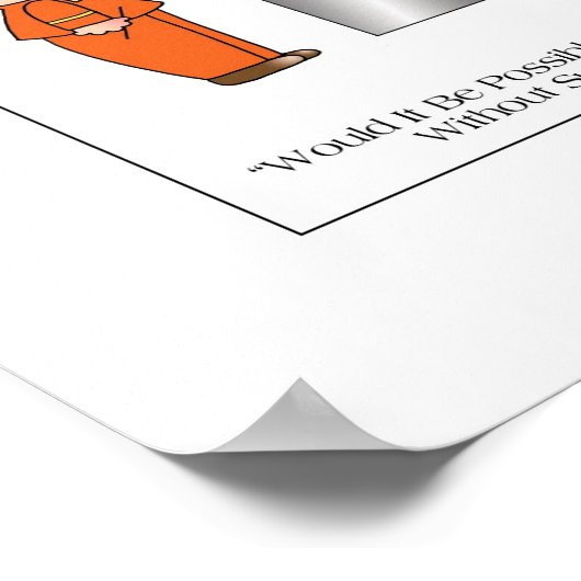 SUPERSIZE ME Poster by April McCallum ポスター (角)