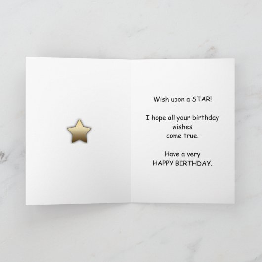 Superstarの65誕生日 カード (内部)