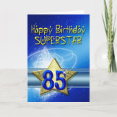 Superstar用85誕生日カード カード (正面)
