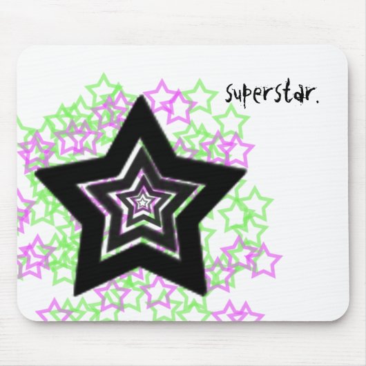 ~superstar.~のmousepad マウスパッド (正面)