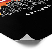 Superstition Flat Iron Arizona Mountain Hiking  ポスター (角)