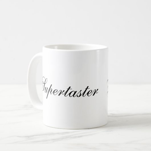 Supertasterのマグ コーヒーマグカップ (正面左)