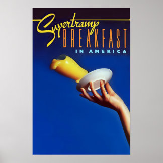 Supertramp 1979 Breakfast in America US Promo ポスター