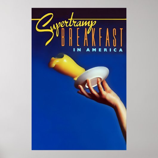 Supertramp 1979 Breakfast in America US Promo ポスター (正面)