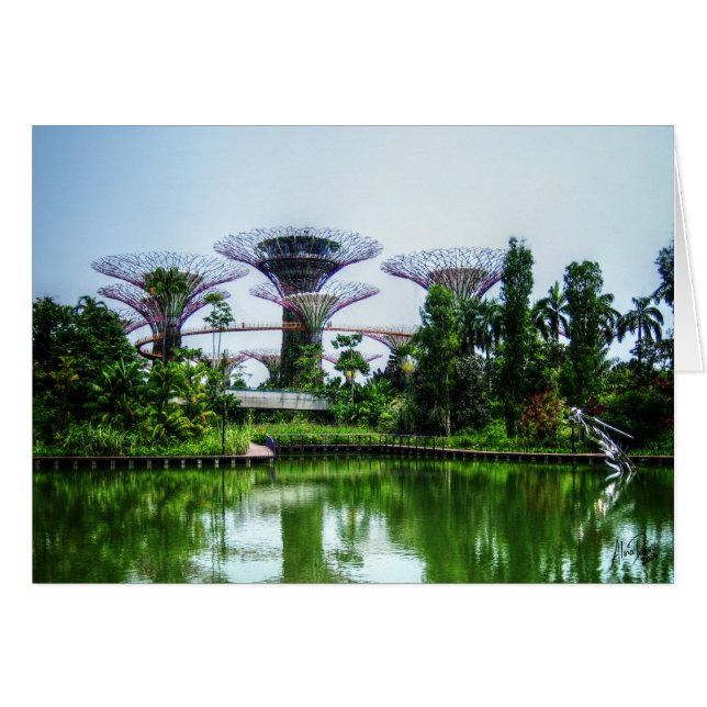 Supertreesおよびトンボ湖 (正面横)