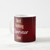 Supervisor Funny Mug Gift, Female Supervisor コーヒーマグカップ (正面左)