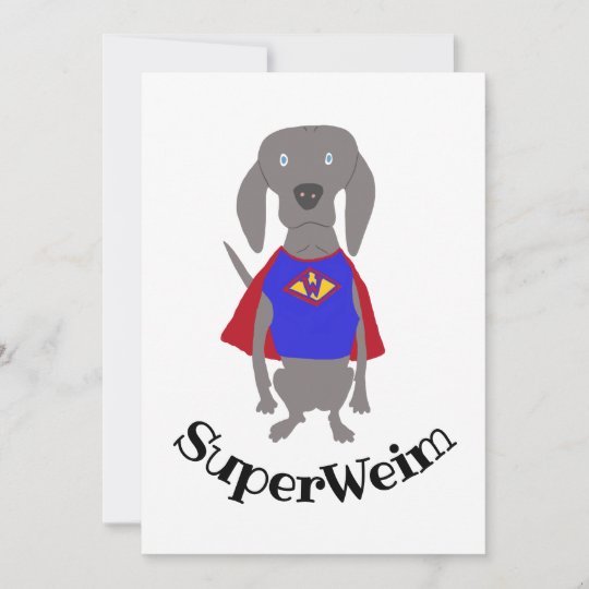 Superweimの灰色の幽霊のweimaraner犬 カード Zazzle Co Jp