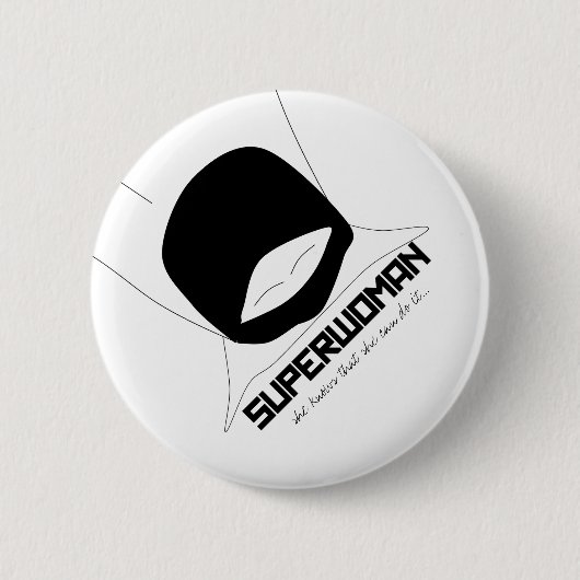 superwomanのバッジ 缶バッジ (正面)