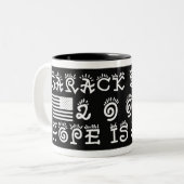 SUPORTバラック・オバマのコーヒー・マグ ツートーンマグカップ (正面左)