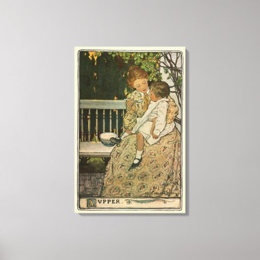 Supper by Jessie Willcox Smith キャンバスプリント (正面)