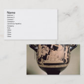 supplとしてOrestesを描写するアチックの赤姿のkrater 名刺 (正面/裏面)
