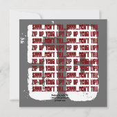 SUPPLISE グランジ 50th誕生日RedおよびBlack W202 招待状 (裏面)