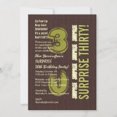 SUPPLISE 30歳の誕生日V10 招待状 (正面)