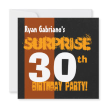 SUPPLISE 30th Barthday モダン Black and金ゴールドW569